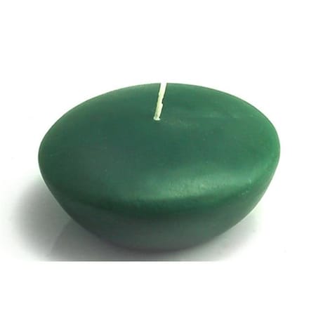 Zest Candle CFZ-060 3 In. Hunter Green Floating Candles -12pc-Box